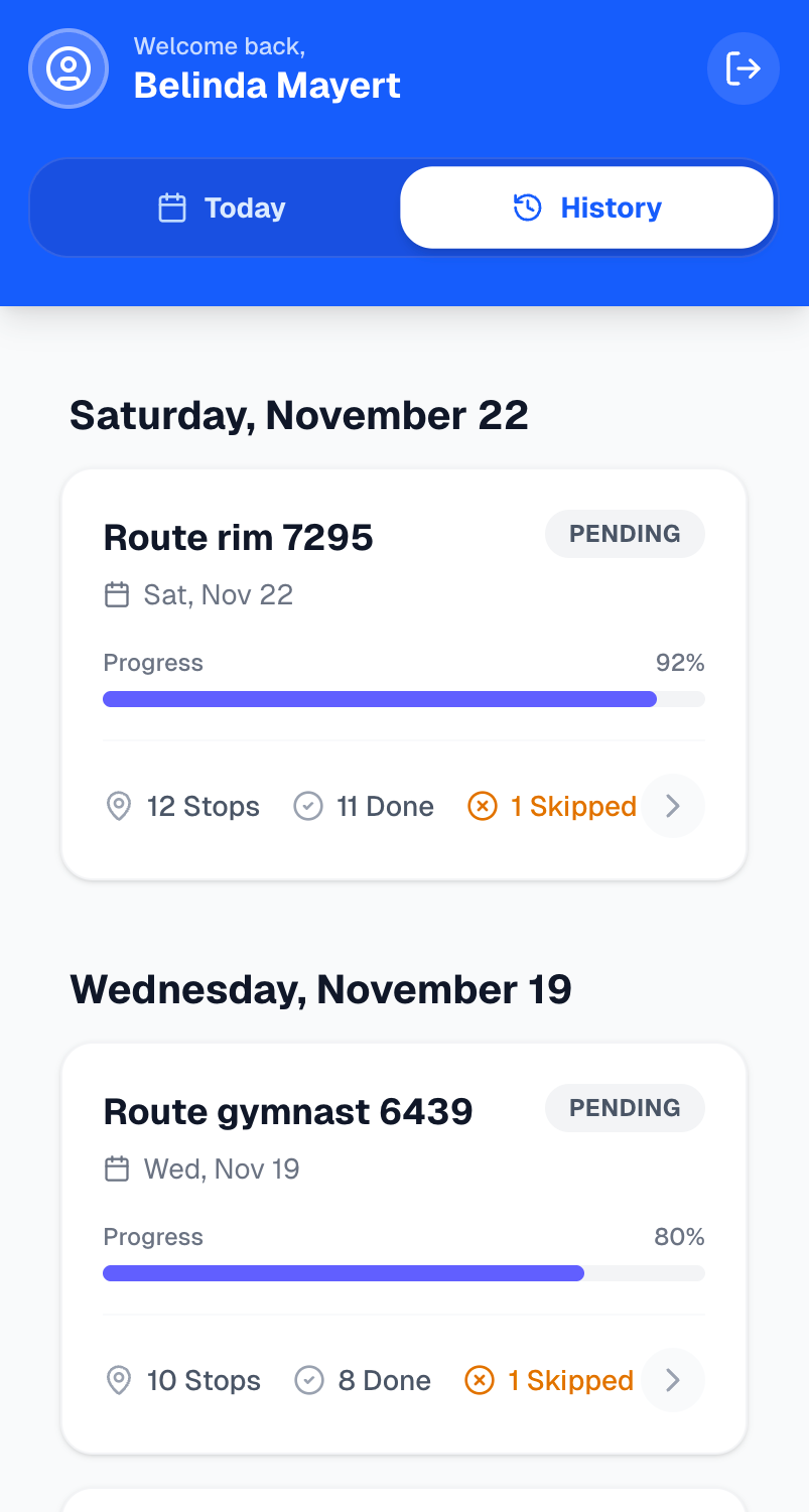 Driver Portal Preview